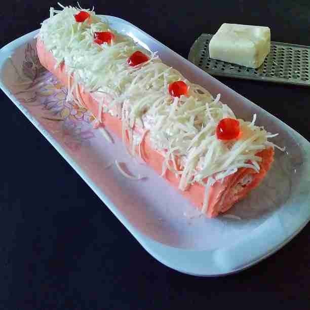 Bolu Gulung Strawbery #JagoMasakMinggu6