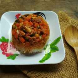 Nasi Tim Rempelo Hati Ayam #JagoMasakMinggu6