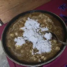 Setelah di saring masukan kelapa parut, masak hingga air surut, sisihkan hingga dingin.