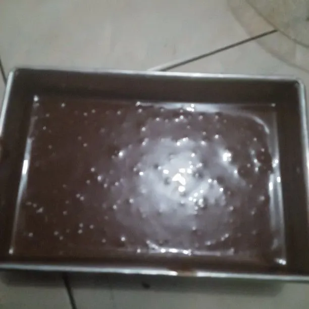 Step 7 Brownies Kukus Chocolatos