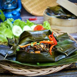 Pepes Jamur Telur Pedas #JagoMasakMinggu7
