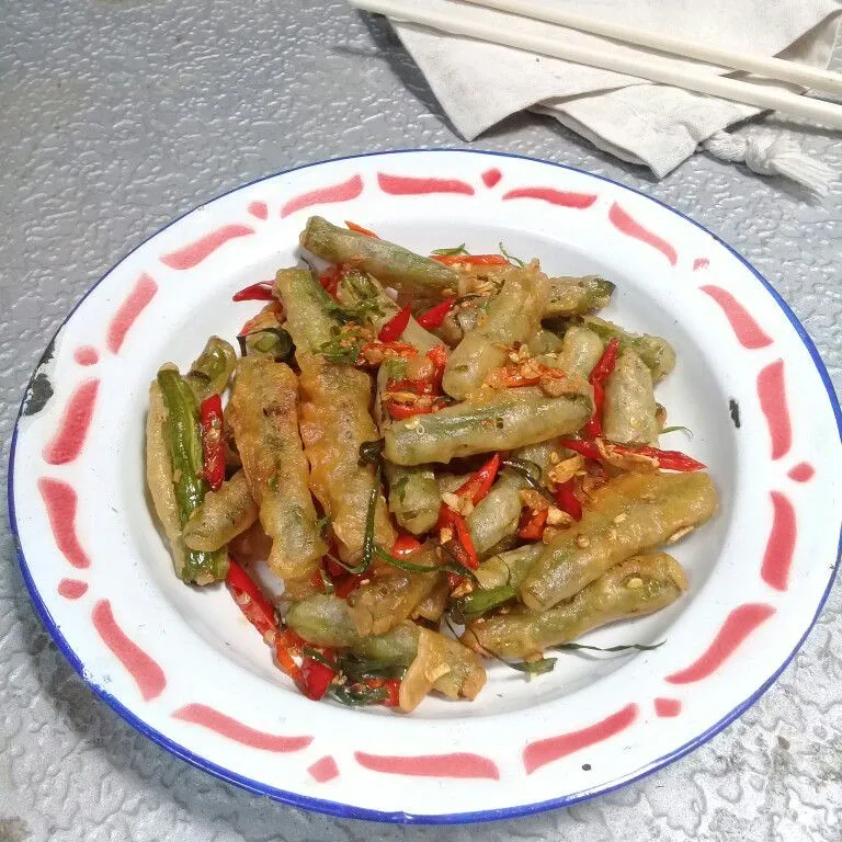 Buncis Cabe Bawang Daun Jeruk #JagoMasakMinggu7