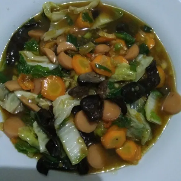 Capjay sojapar ala anak kos siap disajikan.