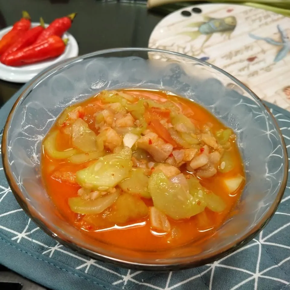 Tumis Mentimun Dori Kuah Merah #JagoMasakMinggu7