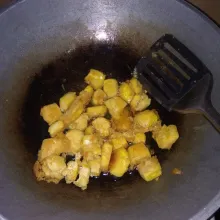 Lalu goreng hingga kering
