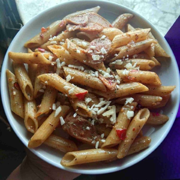 Taburi dengan parsley bubuk juga keju parut