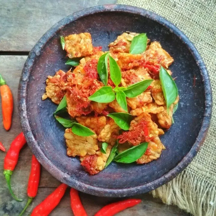 Tempe Penyet Sambal Huh Hah #JagoMasakMinggu7