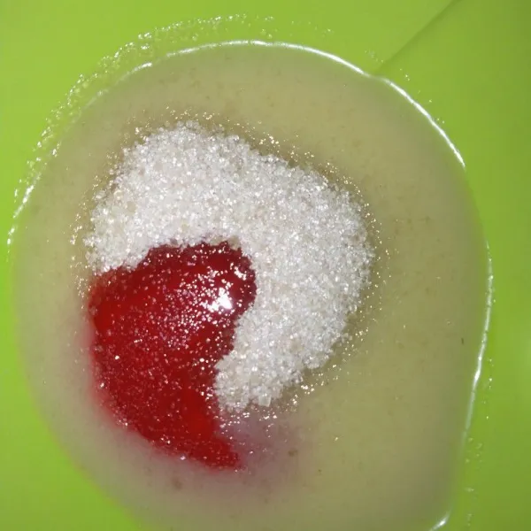 Masukkan semua bahan dalgona.