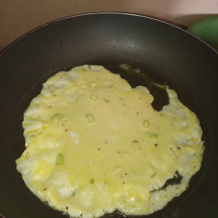 Step 6 telur gulung Mozzarella