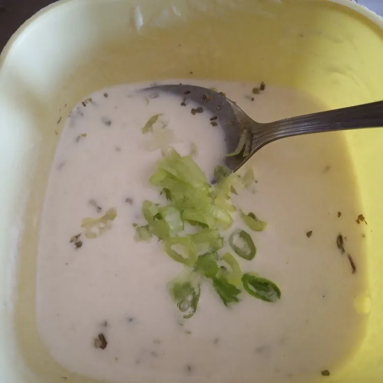 Step 3 telur gulung Mozzarella