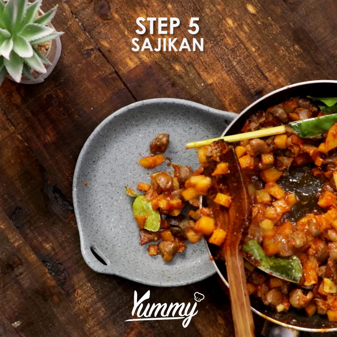 Step 5 Sambal Goreng Ati Ampela