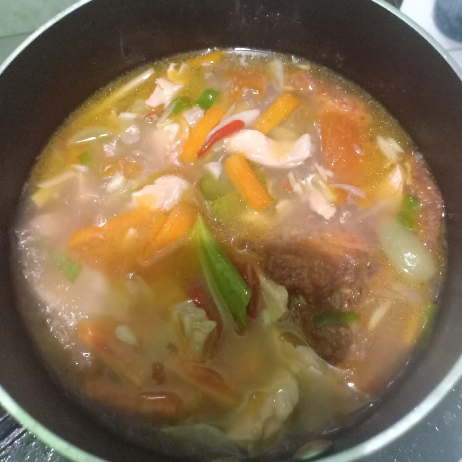 Step 8 Ikan Salmon Kuah Asam