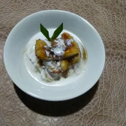 Bubur Sumsum Pisang Karamel #JagoMasakMinggu8
