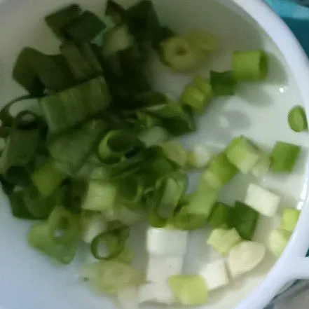 Iris daun bawang.