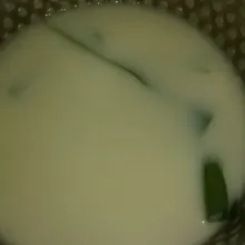 Masak santan dan daun pandan sampai mendidih. Angkat.