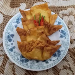 Pangsit Goreng Tahu Ayam #JagoMasakMinggu8