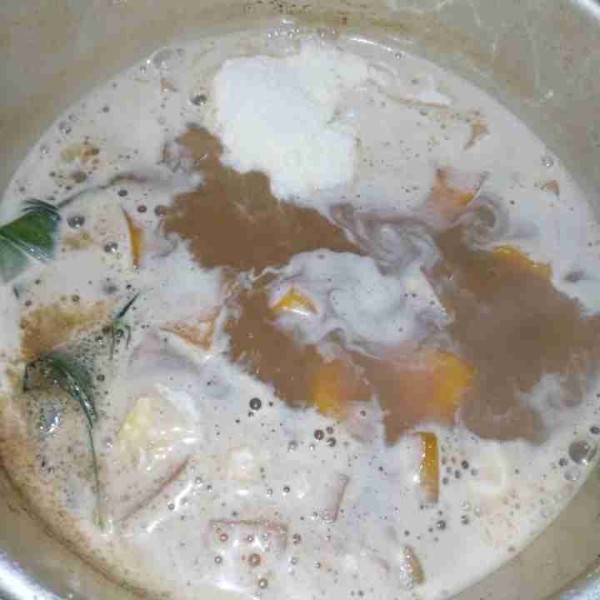 Masukkan Fibre Cream. Aduk rata.