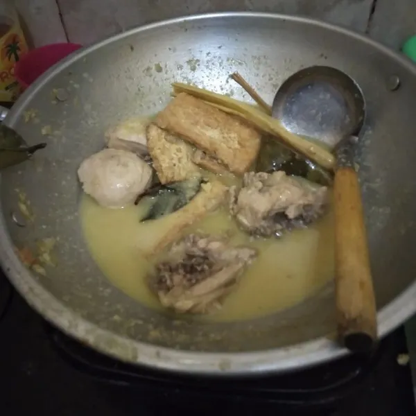 Tes rasa, jika sudah pas. Matikan api.