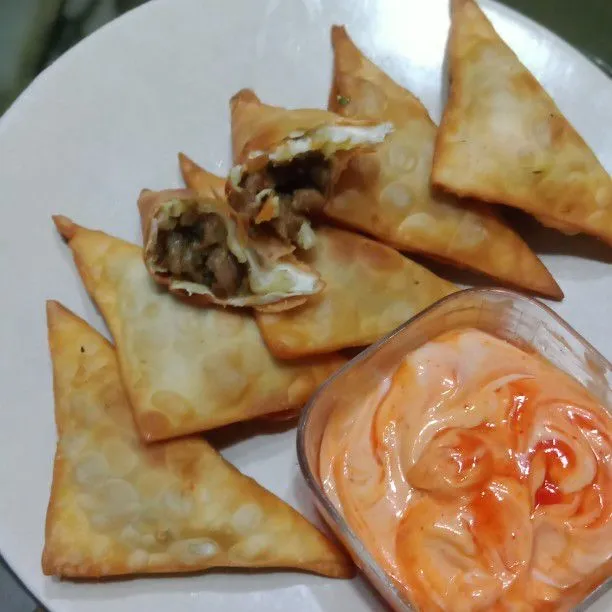 Samosa Isi Kari Kambing #1Resep1NasiBungkus