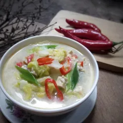 Sayur Sawi Putih Kuah Santan #JagoMasakMinggu9