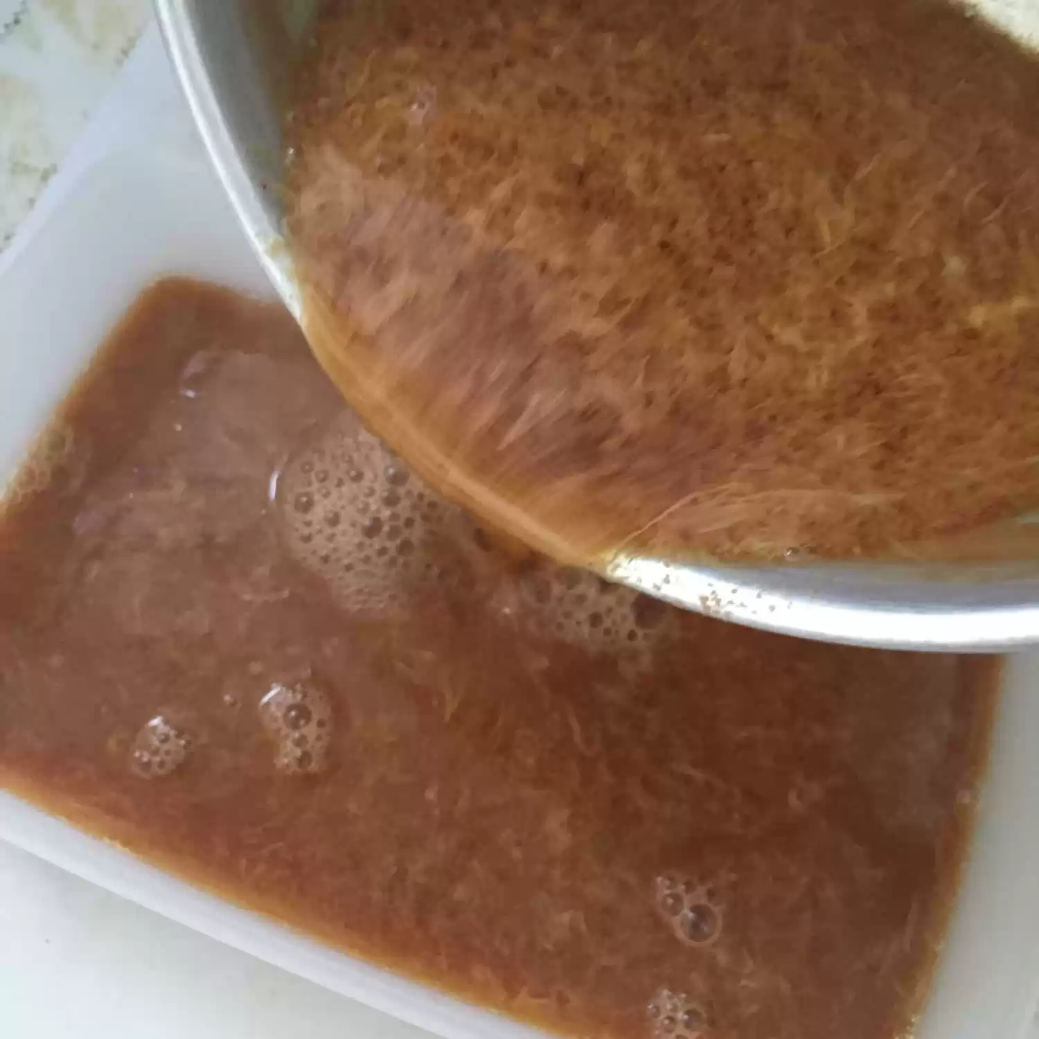 Step 6 puding lumut gula merah