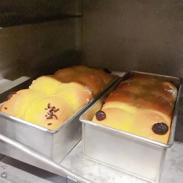 oven dg api sedang hingga matang (40 - 50 menit oven tangkring)