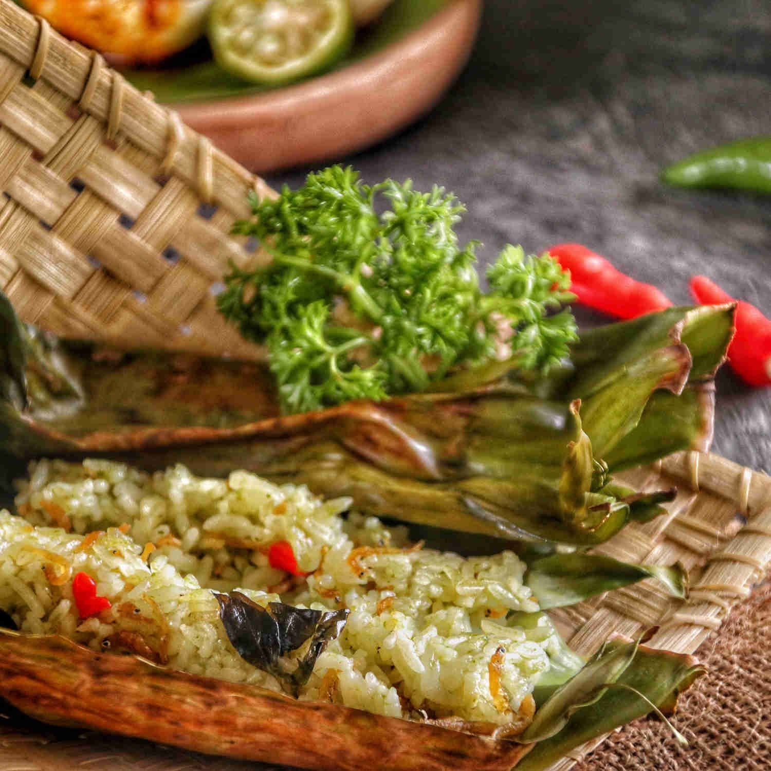 Nasi Bakar Teri Pedas #JagoMasakMinggu9