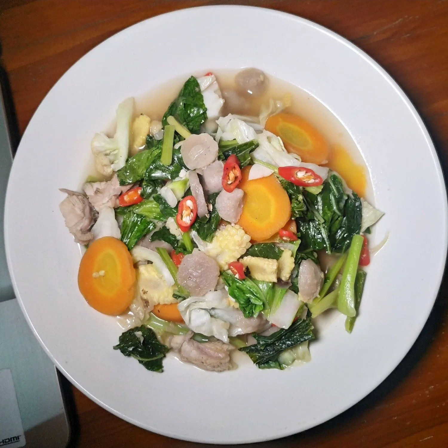 Capcay Kuah Spesial Ayam Baso #JagoMasakMinggu9