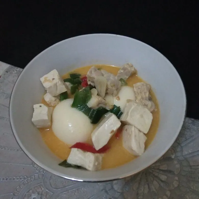 Tahu Telur Kuah Santan #JagoMasakMinggu10