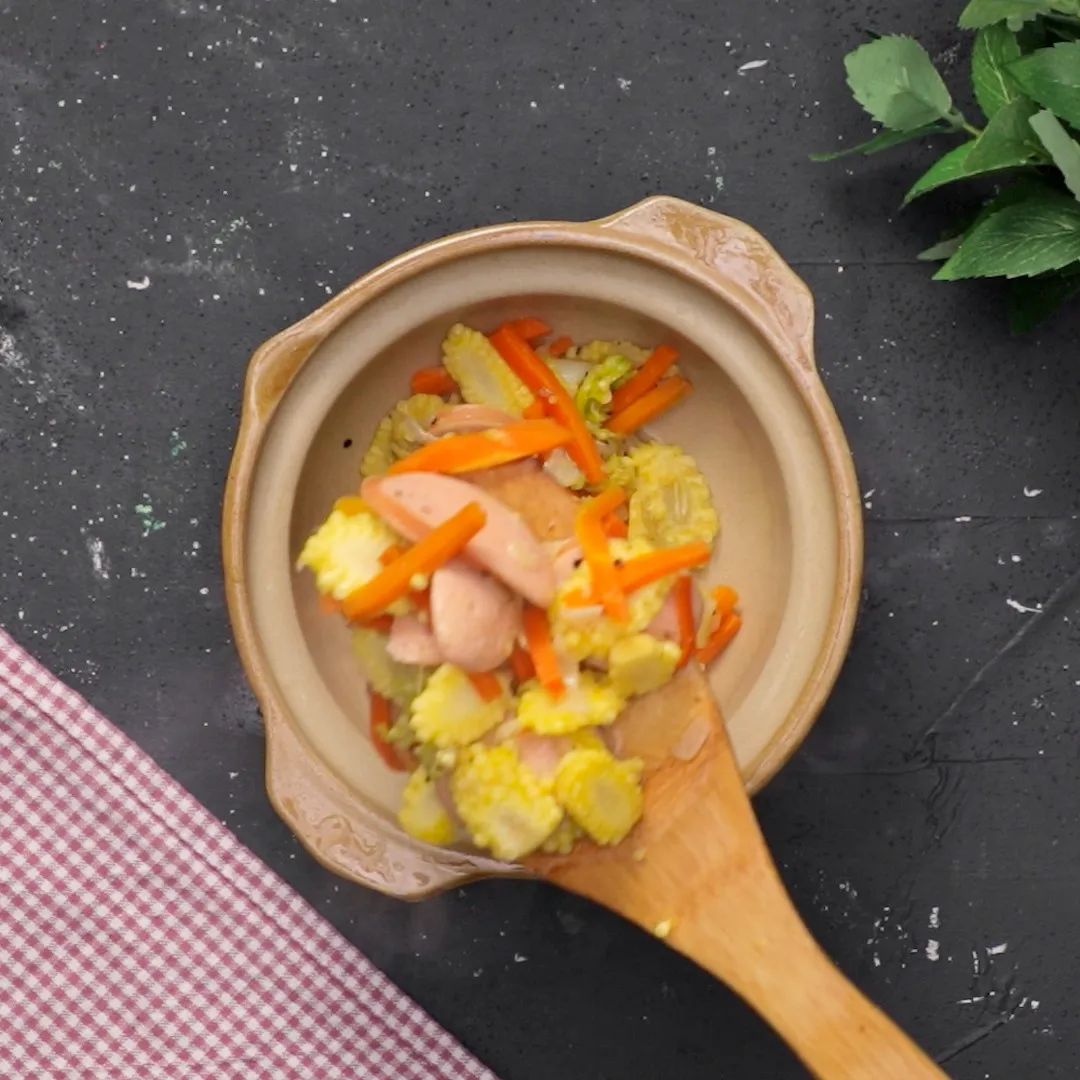 Step 5 Tumis Sosis Sayur