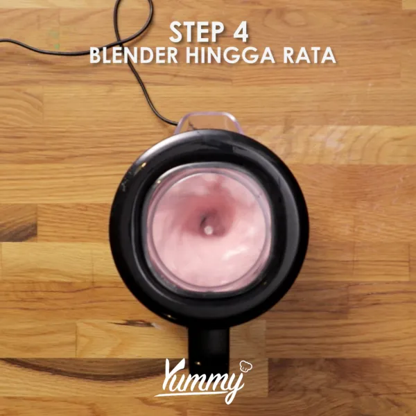 Proses blender hingga semua bahan tercampur rata. Koreksi rasa.