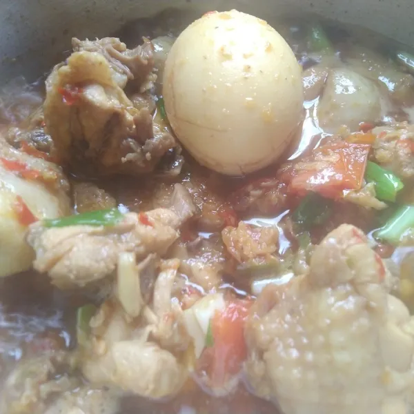 Tunggu sampai meresap atau mendidih.