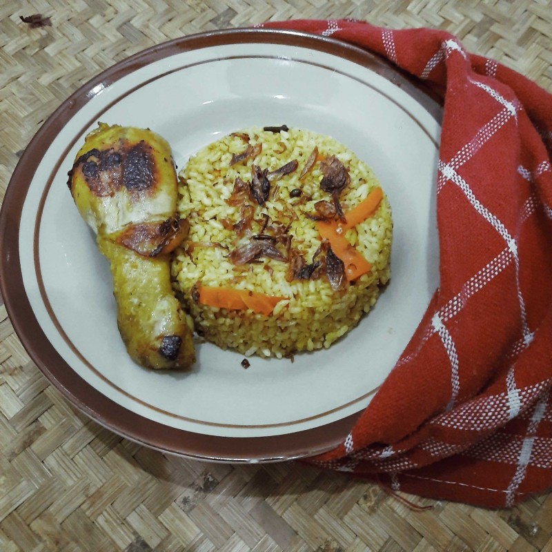Nasi Kabsah Ayam Ricecooker 