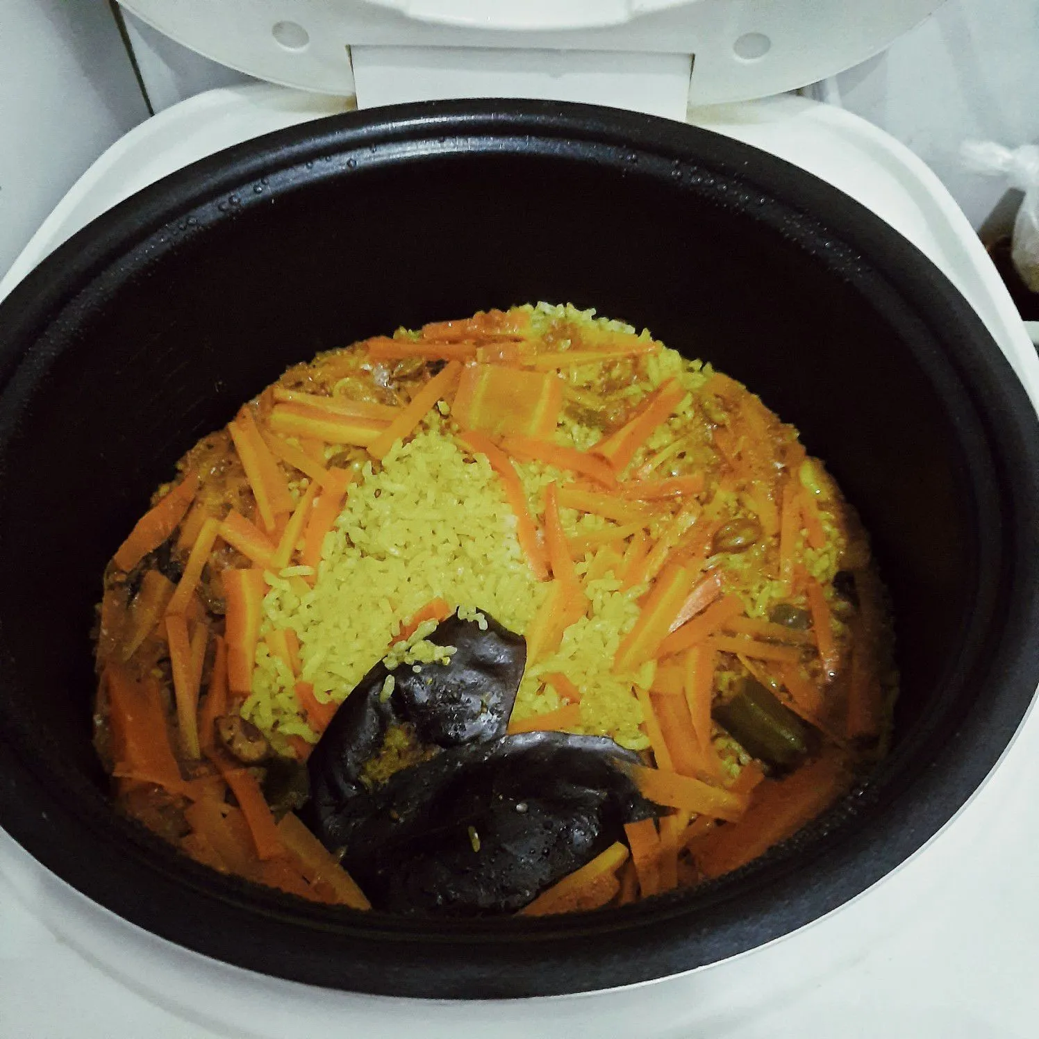 Step 8 Nasi Kabsah Ayam Ricecooker