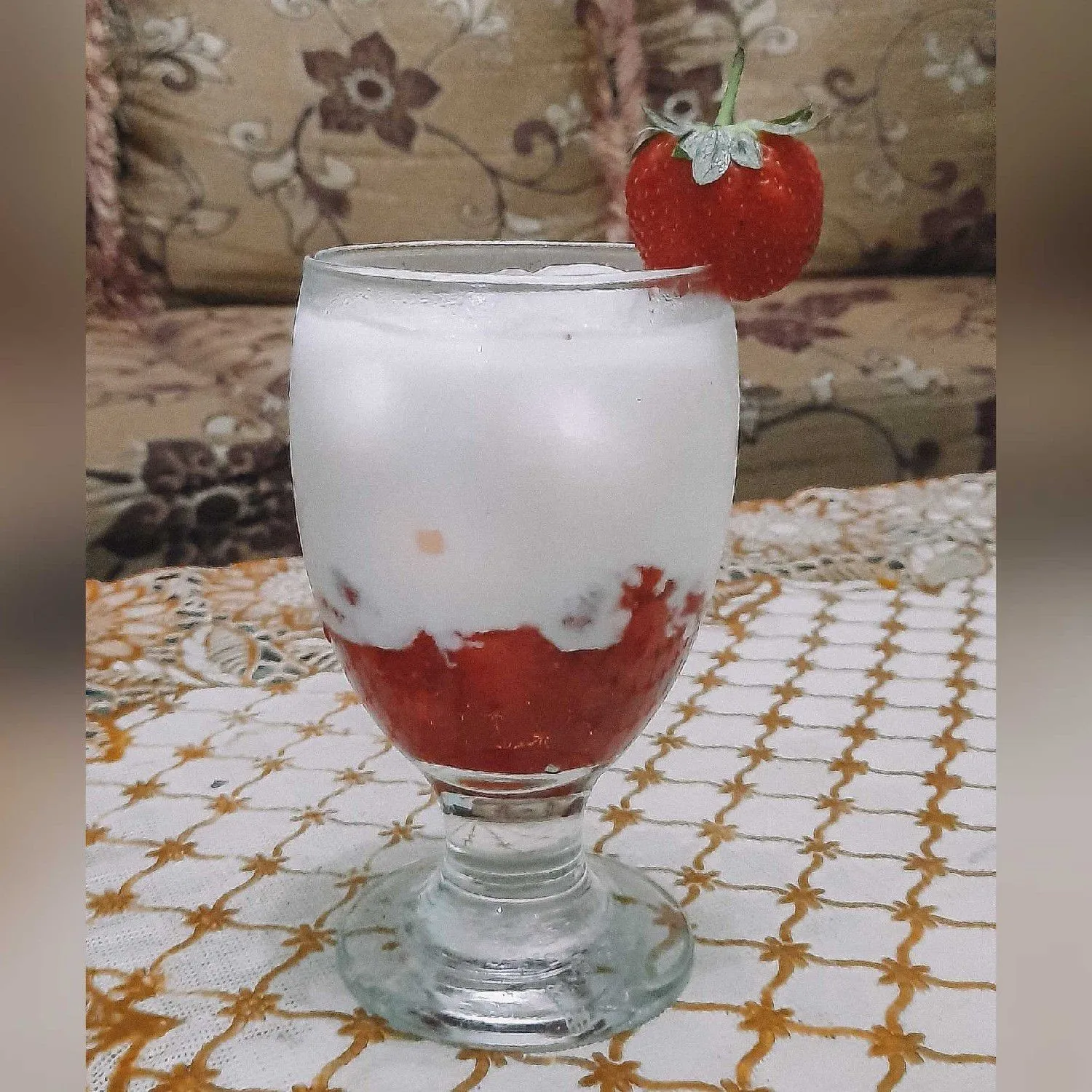 Strawberry Latte #JagoMasakMinggu11
