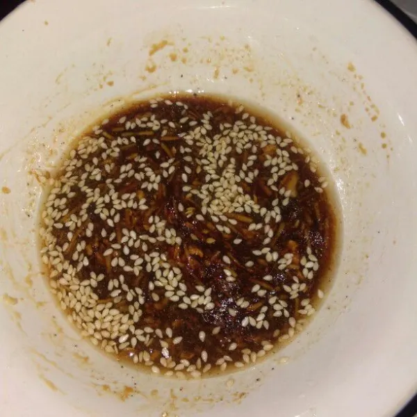 Campur semua bahan rendaman.