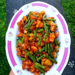 Sambal Goreng Ayam Buncis Kentang #JagoMasakMinggu11