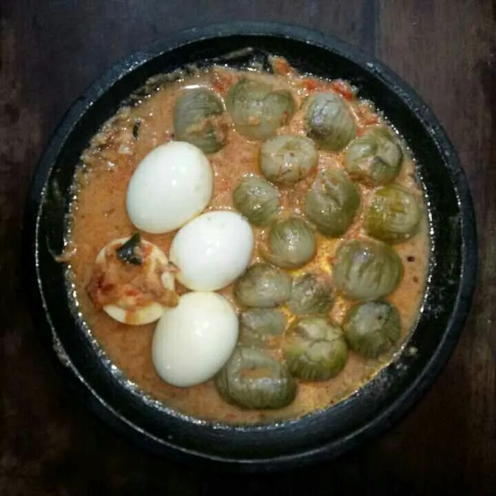 Pecel Terong Bulat & Telur