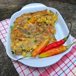 omellete jagung manis