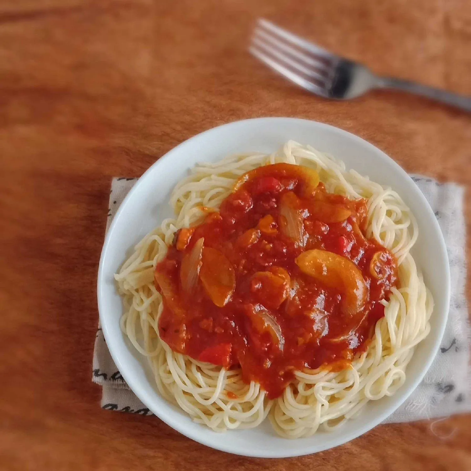 Spaghetti Saos Pedas