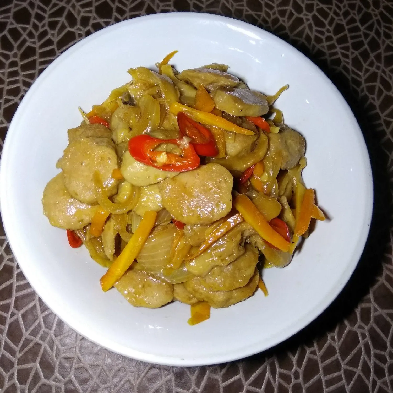 Tumis Bakso & Jamur Saos Tiram