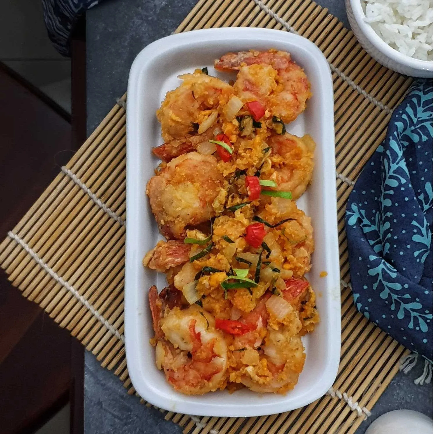 Udang Goreng Telur Asin