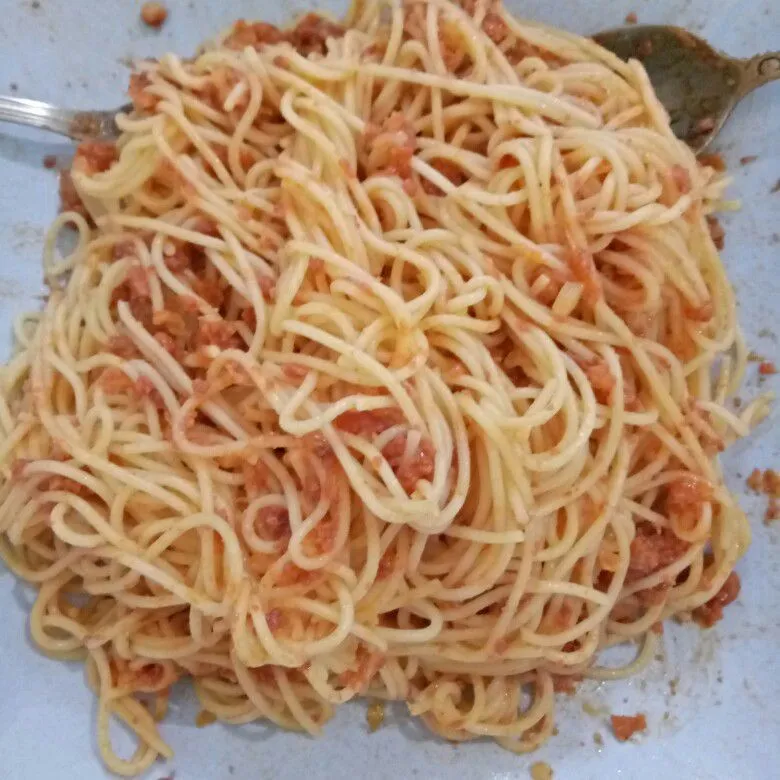 Spaghetti Saus Sambal Sederhana