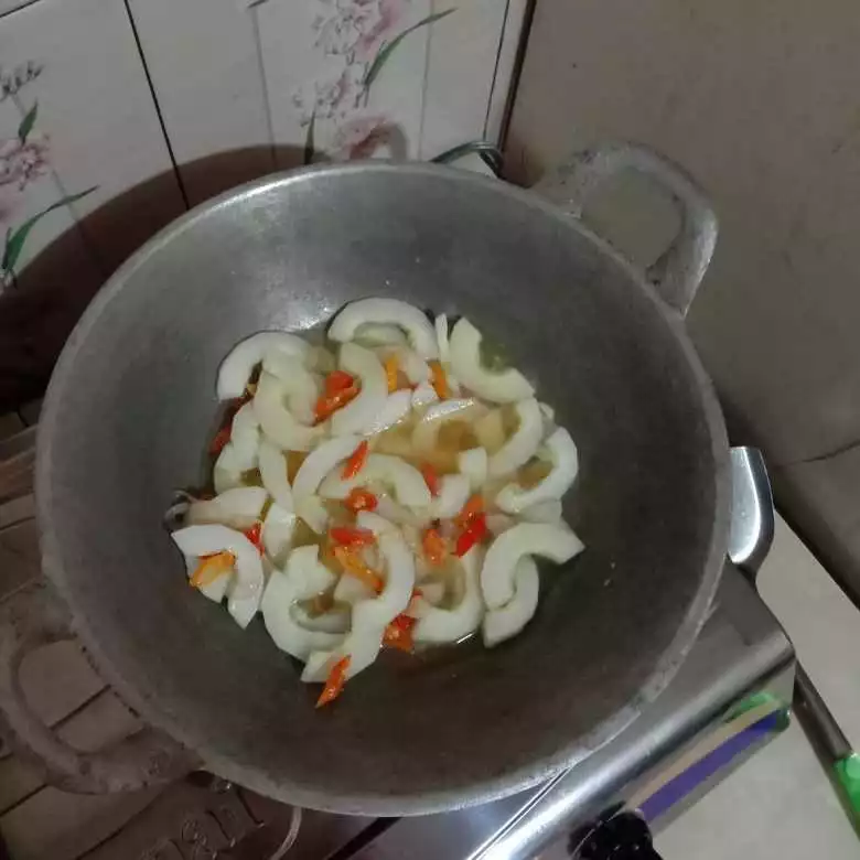 Step 4 Timun Ikan Asin Kuah Pedas