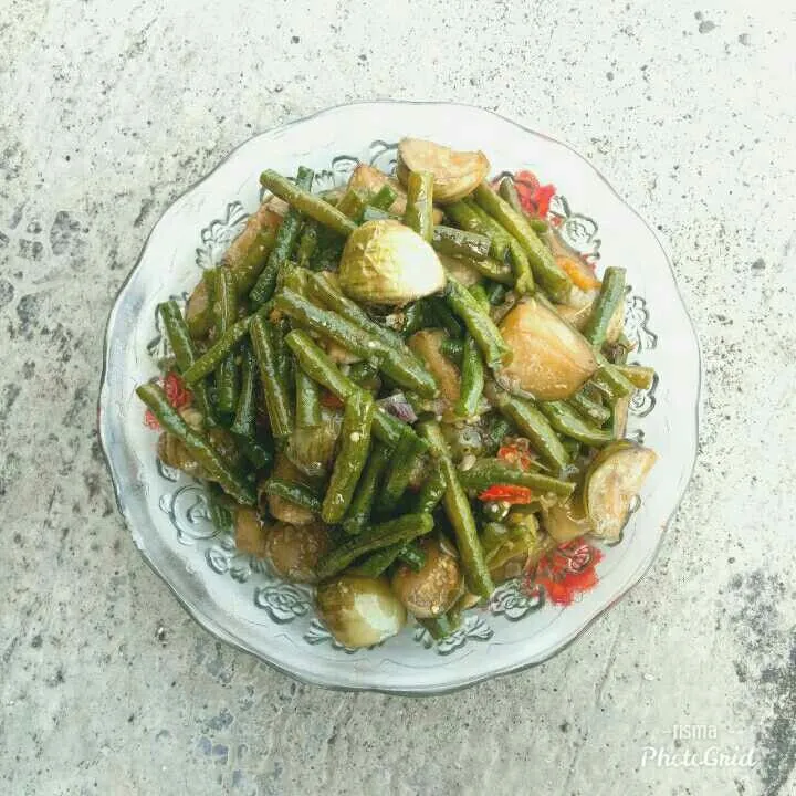 Tumis Terong Kacang Panjang