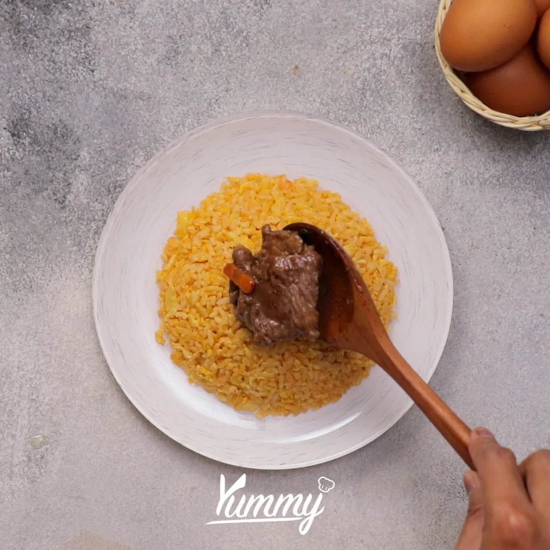 Step 5 Nasi Telur Korea