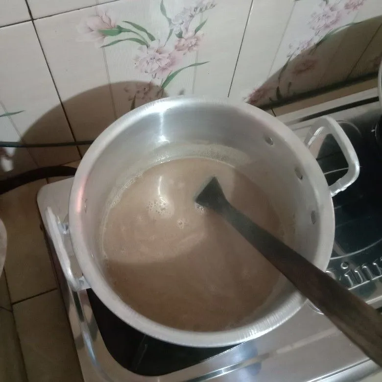 Step 2 Puding Kopi Biskuit Kelapa
