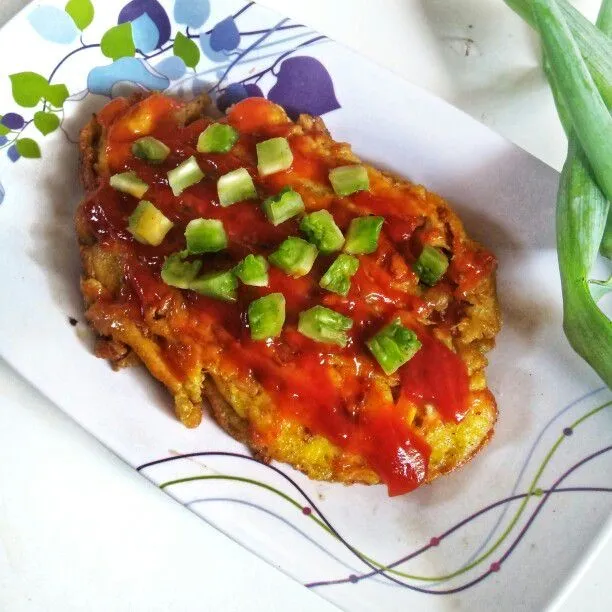 Step 7 Omlet Ayam Pare