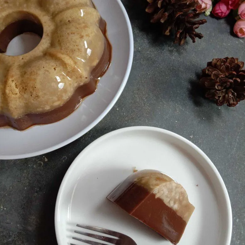 Puding Kopi Biskuit Kelapa