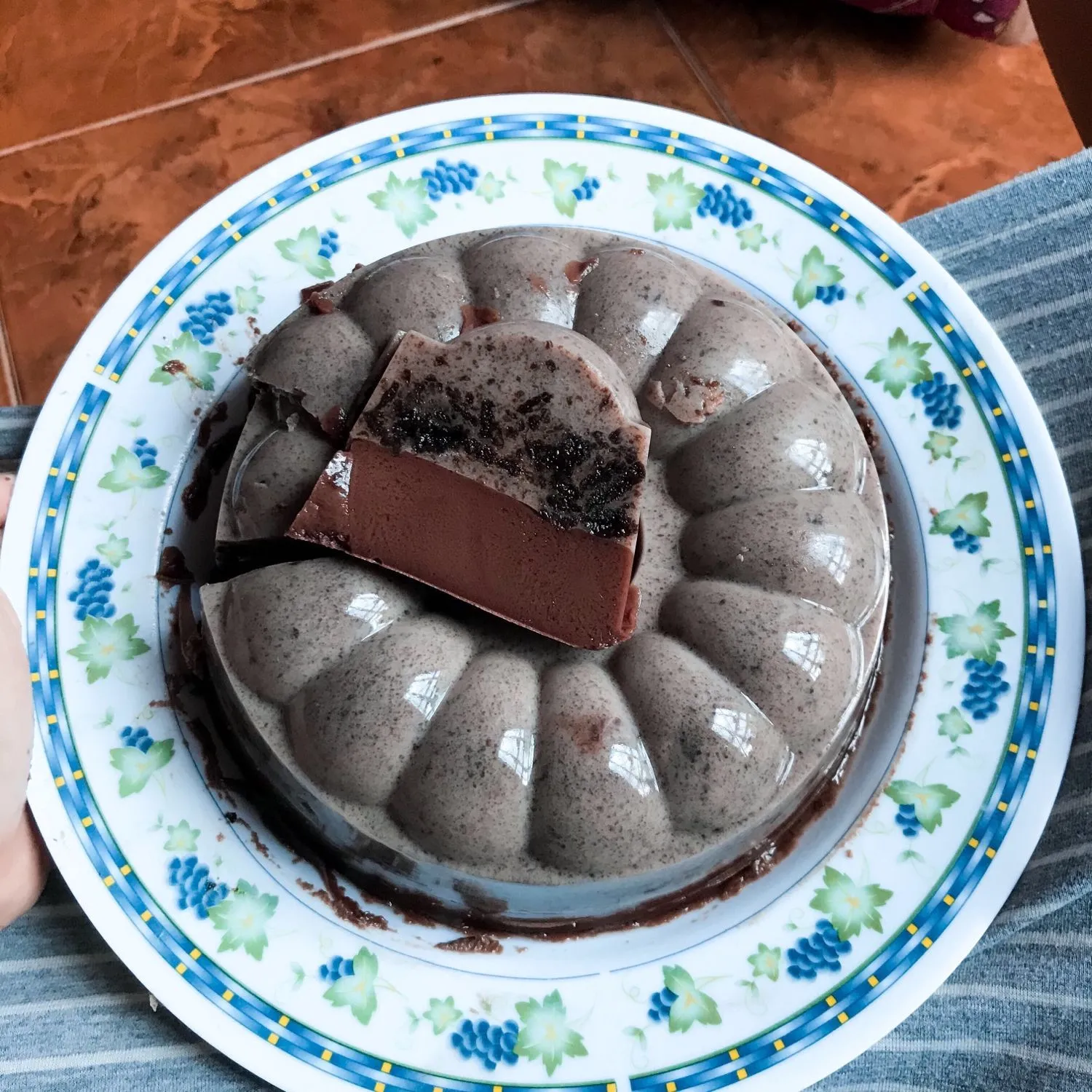 Pudding Cokelat Oreo